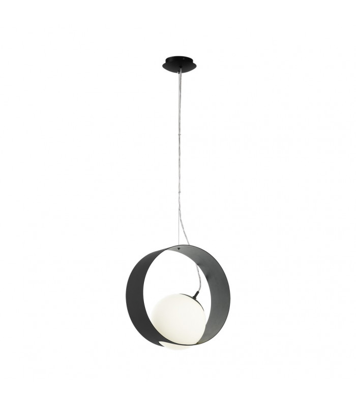 Camargo Globe Pendant Ceiling Light Black-1