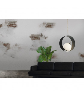 Camargo Globe Pendant Ceiling Light Black-2