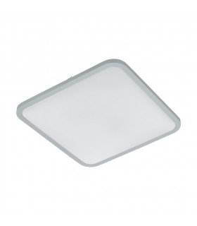 Cogoleto Integrated LED Panel White Silver 49x 49cm CCT Remote Control Included