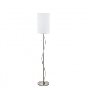 Espartal Floor Lamp With Shade Satin Nickel Aluminium-1