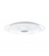 Lanciano Led Decorative Flush Ceiling Light White Transparent CCT Remote Control Included