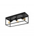 Silentina 3 Lamp Semi Flush Light Black