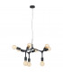 Bocadella 9 Lamp Multi Arm Pendant Ceiling Light Black-1