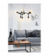 Bocadella 9 Lamp Multi Arm Pendant Ceiling Light Black-2