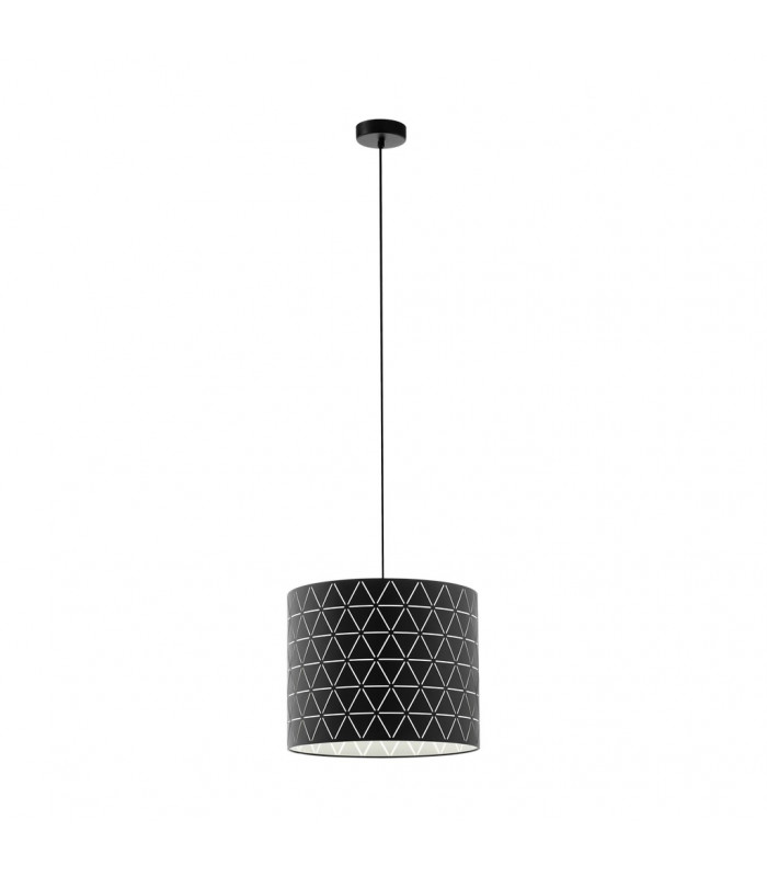 Ramon Cylindrical Pendant Ceiling Light Black-1