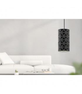 Ramon Cylindrical Pendant Ceiling Light Black-2