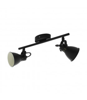 Seras 2 Lamp Twin Spotlight Black-1