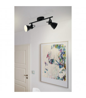 Seras 2 Lamp Twin Spotlight Black-2