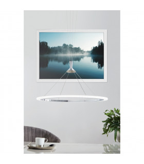 Hornitos Led Integrated Pendant Ceiling Light Chrome Remote Included + APP Control BLE CCT RGB-2