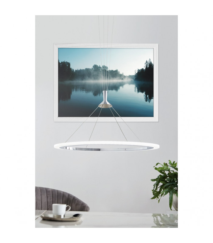 Hornitos Led Integrated Pendant Ceiling Light Chrome Remote Included + APP Control BLE CCT RGB-2