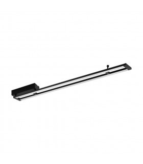 Amontillado Led 2 Lamp Integrated Led Semi Flush Light Black-1