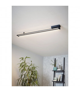 Amontillado Led 2 Lamp Integrated Led Semi Flush Light Black-2