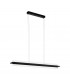 Spadafora Led 2 Lamp Integrated Pendant Ceiling Light Black