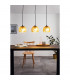Albaraccin 3 Lamp Straight Bar Pendant Ceiling Light Black-2