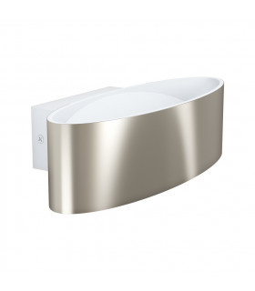 Maccacari Led Up & Down Wall Light White Satin Nickel