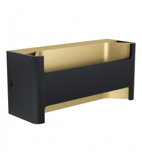 Feloniche Led Up & Down Wall Light Black Gold
