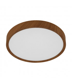 Musurita Led 6 Lamp Flush Ceiling Light Natural Wood Look-1