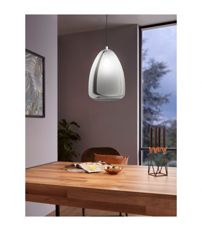 Alobrase Slim Pendant Ceiling Light Chrome-2