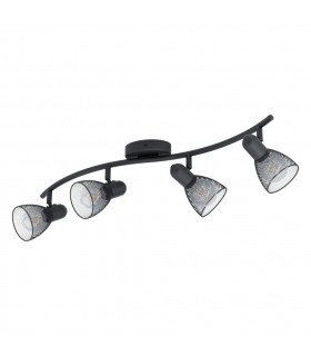 Carovigno 4 Lamp Spotlight Bar Black