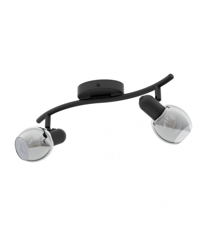 Pollica 2 Lamp Twin Spotlight Black