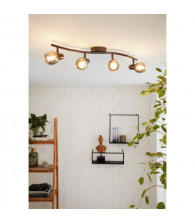 Pollica 4 Lamp Spotlight Bar Black-2