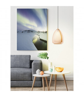 Alobrase Slim Pendant Ceiling Light Brushed Brass-2