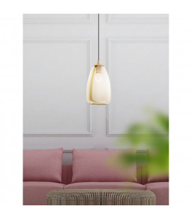 Alobrase Slim Pendant Ceiling Light Brushed Brass-2