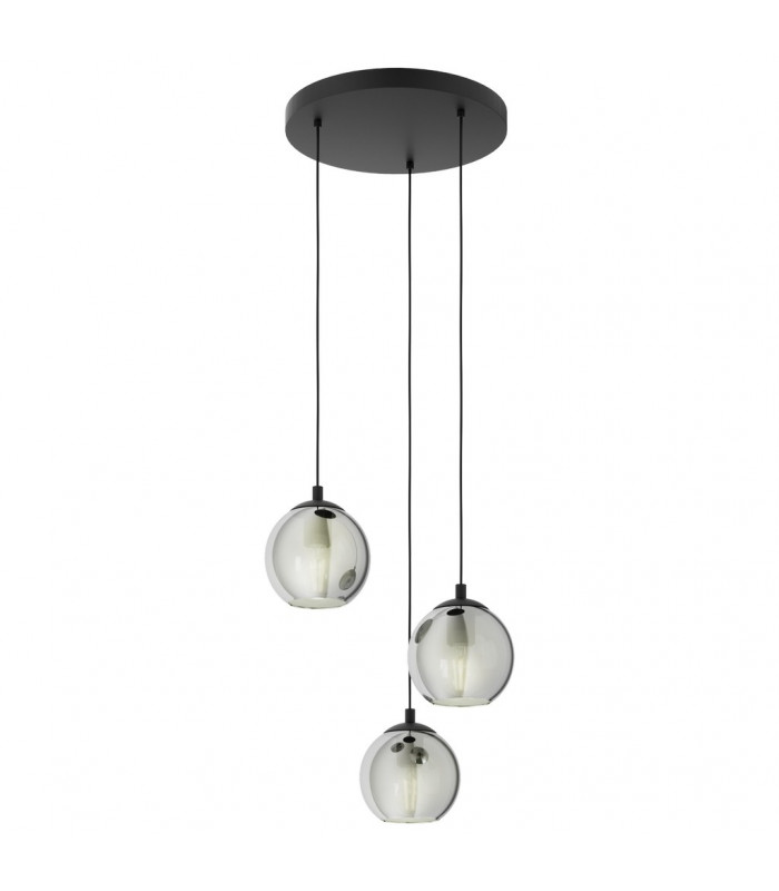Ariscani 3 Lamp Cluster Pendant Ceiling Light Black-1