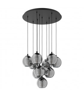Ariscani 10 Lamp Cluster Pendant Ceiling Light Black