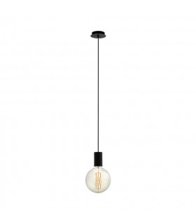 Pozueta Slim Pendant Ceiling Light Black-1