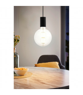 Pozueta Slim Pendant Ceiling Light Black-2
