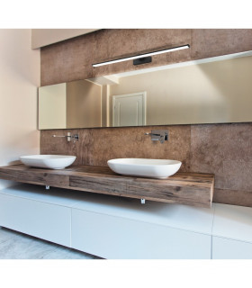 Pandella Led Bathroom Over Mirror Light Black IP44-2
