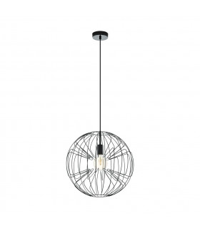Okinzuri Spherical Pendant Ceiling Light Nickel-Nero