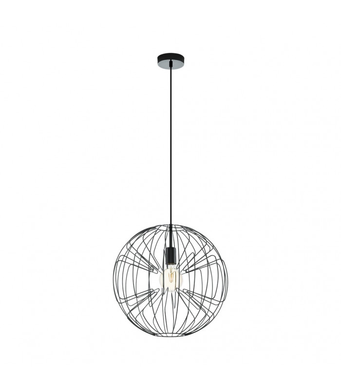 Okinzuri Spherical Pendant Ceiling Light Nickel-Nero