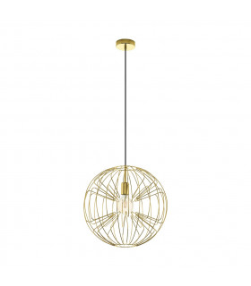 Okinzuri Spherical Pendant Ceiling Light Brass
