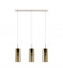 Selvino 3 Lamp Straight Bar Pendant Ceiling Light Satin Nickel-1