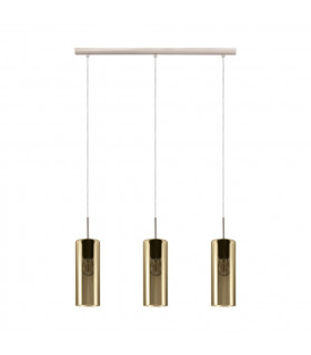 Selvino 3 Lamp Straight Bar Pendant Ceiling Light Satin Nickel-1