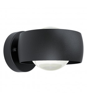 Treviolo Led 2 Lamp Outdoor Modern Wall Light Black IP44