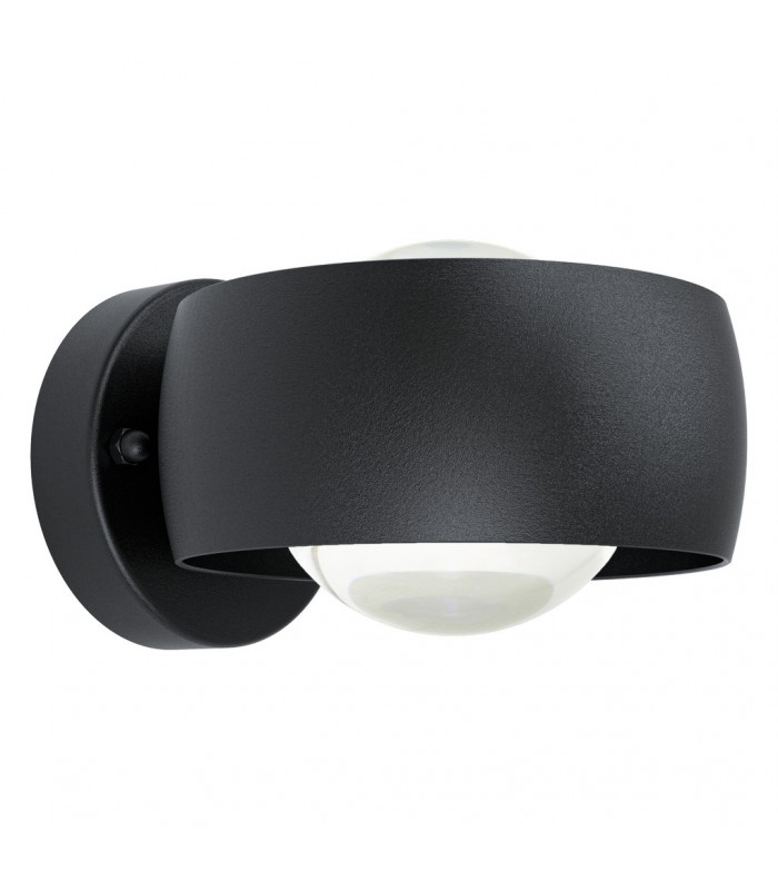 Treviolo Led 2 Lamp Outdoor Modern Wall Light Black IP44
