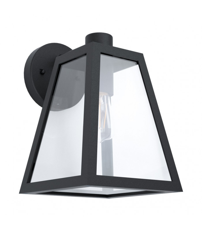 Mirandola Outdoor Wall Lantern Black IP44