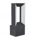 Riforano Led 2 Lamp Outdoor Modern Wall Light Black IP44