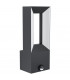Riforano Led 2 Lamp Outdoor Modern Wall Light Black IP44