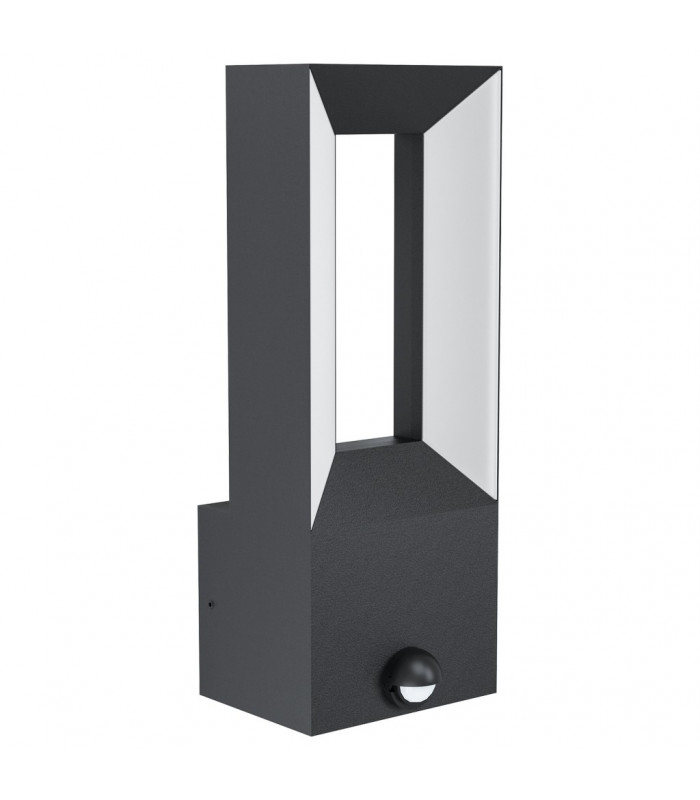 Riforano Led 2 Lamp Outdoor Modern Wall Light Black IP44