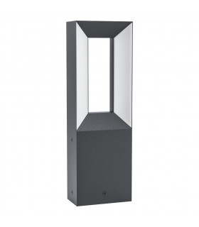 Riforano Led 2 Lamp Outdoor Pedestal Light Black IP54-1