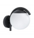 Prata Outdoor Globe Wall Light Black IP44-1