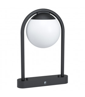 Prata Outdoor Pedestal Light Black IP44
