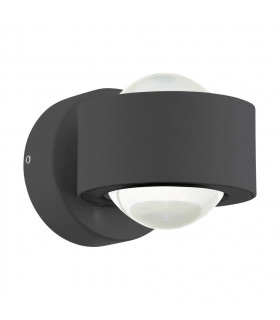 Treviolo Led 2 Lamp Outdoor Up Down Wall Light Anthracite IP44-1