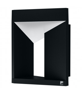 Nembro Integrated LED Wall Light Black IP54