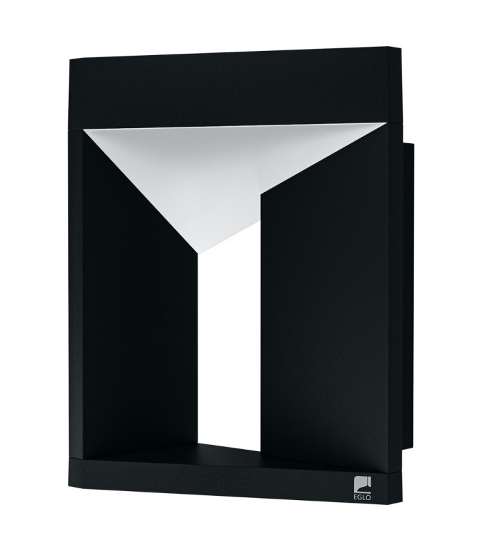 Nembro Integrated LED Wall Light Black IP54