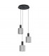 Gorosiba 3 Lamp Cluster Pendant Ceiling Light Black